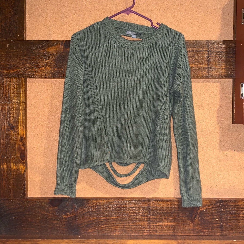 DONT ASK WHY SWEATER OPEN BACK